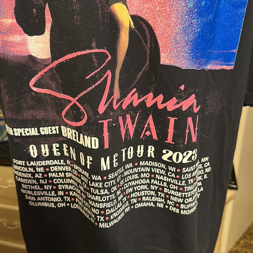 FRUIT OF THE LOOM 100% COTTON SIZE L WOMEN T-SHIRT WITH BEAUTIFUL DESIGN - Picture 5 of 7